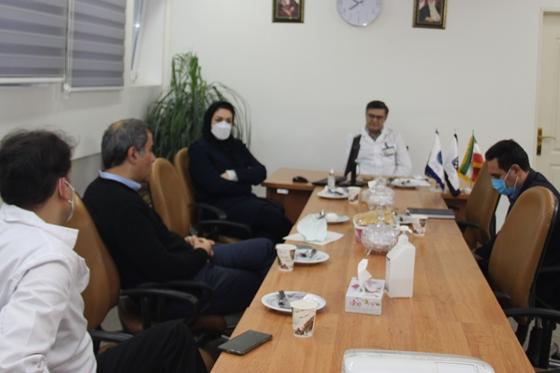 جلسه رئیس و معاونان بیمارستان شریعتی برای بررسی برنامه چهارساله 